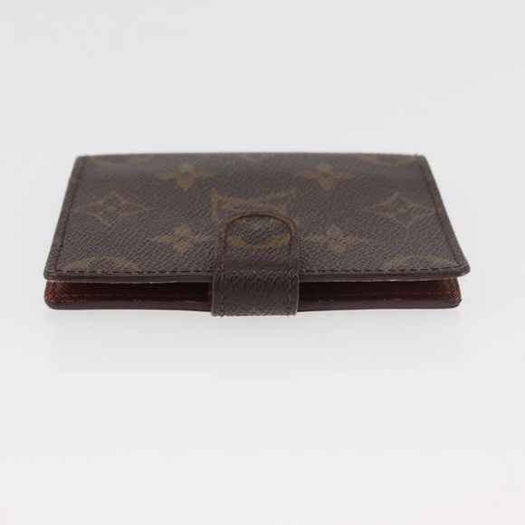 LOUIS VUITTON Monogram Vernis Portemonnee 4 Set Bruin LV Auth BA13052