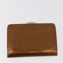 LOUIS VUITTON Monogram Vernis Portemonnee 4 Set Bruin LV Auth BA13052-3