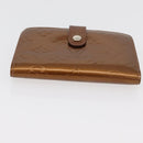 LOUIS VUITTON Monogram Vernis Portemonnee 4 Set Bruin LV Auth BA13052-6