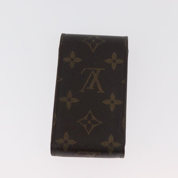 LOUIS VUITTON Monogram Vernis Portemonnee 4 Set Bruin LV Auth BA13052