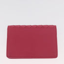 BOTTEGA VENETA INTRECCIATO Portemonnee Leer 2 Set Geel Roze Auth BA13054-10