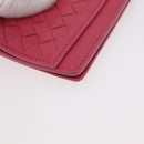 BOTTEGA VENETA INTRECCIATO Portemonnee Leer 2 Set Geel Roze Auth BA13054-14