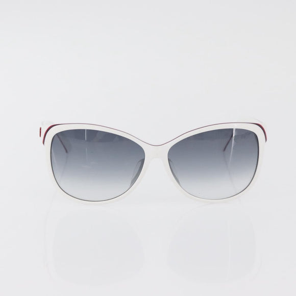 GUCCI Brillen Sonnenbrillen Kunststoff Metall 2er Set Silber Weiß Auth BA13055