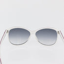 GUCCI Brillen Sonnenbrillen Kunststoff Metall 2er Set Silber Weiß Auth BA13055-3