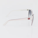 GUCCI Brillen Sonnenbrillen Kunststoff Metall 2er Set Silber Weiß Auth BA13055-6