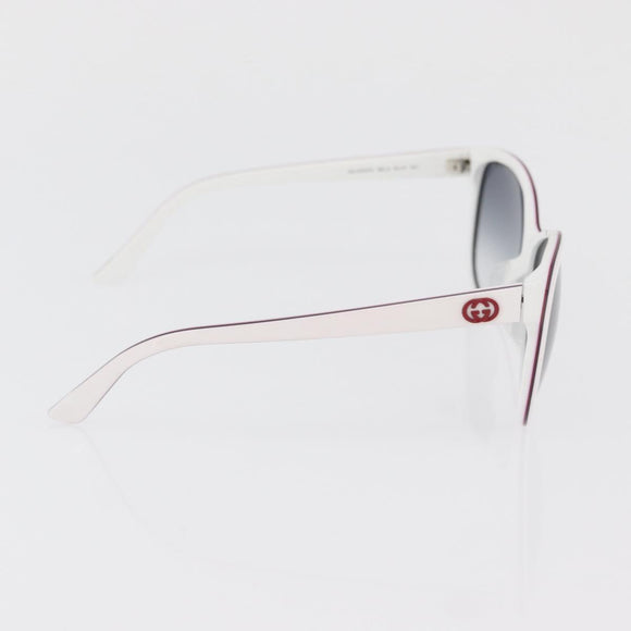 GUCCI Brillen Sonnenbrillen Kunststoff Metall 2er Set Silber Weiß Auth BA13055