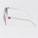 GUCCI Brillen Sonnenbrillen Kunststoff Metall 2er Set Silber Weiß Auth BA13055-7