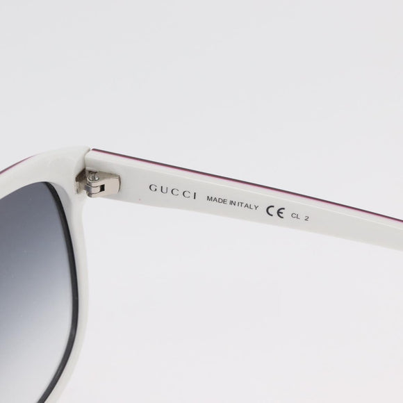 GUCCI Brillen Sonnenbrillen Kunststoff Metall 2er Set Silber Weiß Auth BA13055