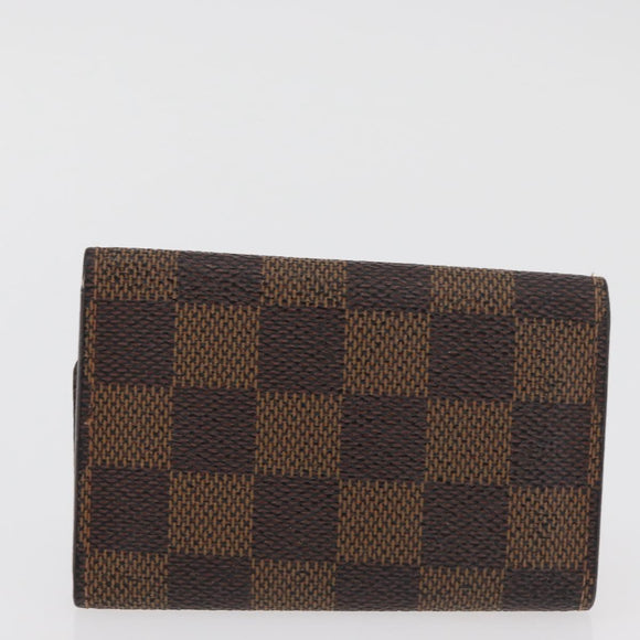 LOUIS VUITTON Monogram Damier Ebene Cigarette Case 2 Set LV Auth BA13056