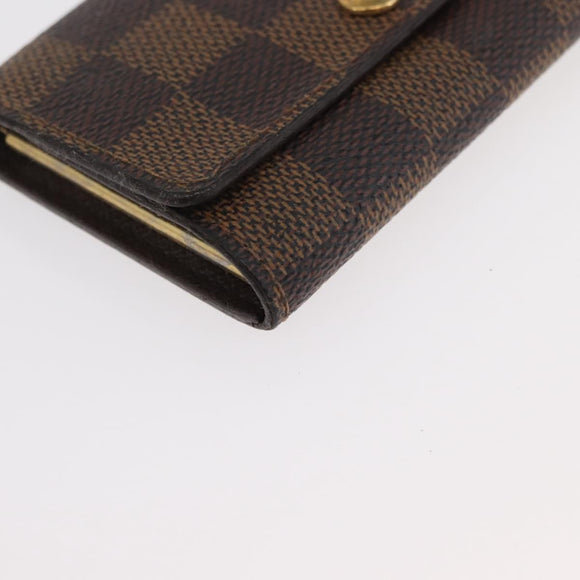 LOUIS VUITTON Monogram Damier Ebene Cigarette Case 2 Set LV Auth BA13056
