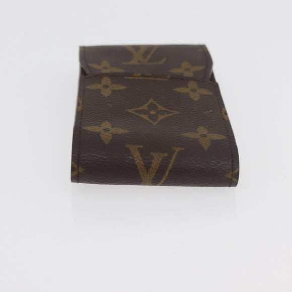 LOUIS VUITTON Monogram Damier Ebene Cigarette Case 2 Set LV Auth BA13056