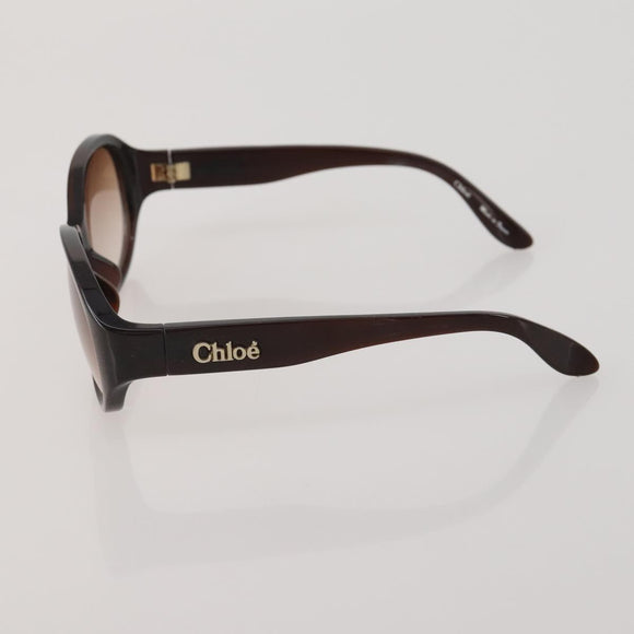 Chloe Sunglasses plastic 3 Set Brown White Auth BA13058