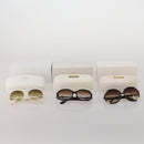 Chloe Sunglasses plastic 3 Set Brown White Auth BA13058-17