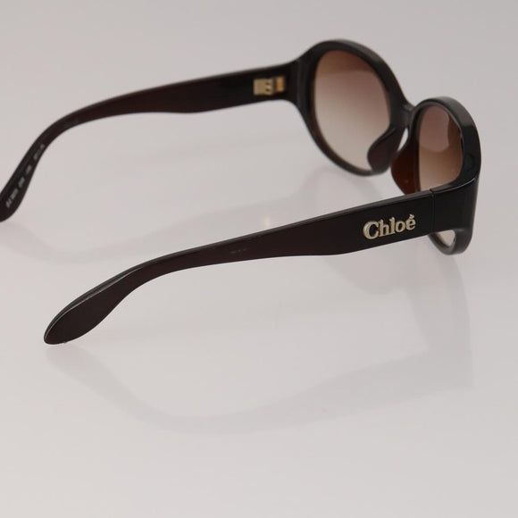 Chloe Sunglasses plastic 3 Set Brown White Auth BA13058