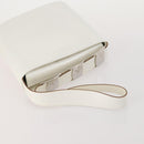 Salvatore Ferragamo Hand Bag Nylon Leather 2 Set White Pink Auth BA13059-5