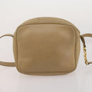 Salvatore Ferragamo Gancini Shoulder Bag Leather 2 Set White Beige Auth BA13060-11