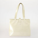Salvatore Ferragamo Gancini Shoulder Bag Leather 2 Set White Beige Auth BA13060-3