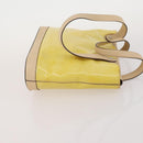 Salvatore Ferragamo Tasche Nylon Leder Vinyl 3er Set Gelb Klar Auth BA13061-11