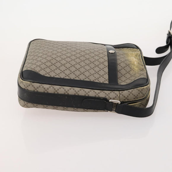 GUCCI GG Supreme Shoulder Bag PVC Leather 3 Set Beige Brown Auth BA13062