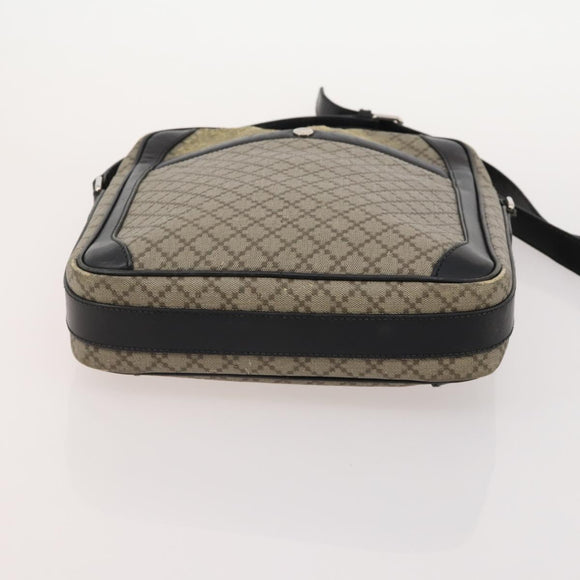 GUCCI GG Supreme Shoulder Bag PVC Leather 3 Set Beige Brown Auth BA13062