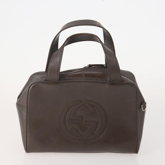 GUCCI GG Supreme Shoulder Bag PVC Leather 3 Set Beige Brown Auth BA13062