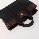 HERMES Her Line Handtasche Canvas 4er Set Rot Schwarz Auth BA13063-11