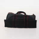 HERMES Her Line Handtasche Canvas 4er Set Rot Schwarz Auth BA13063-12