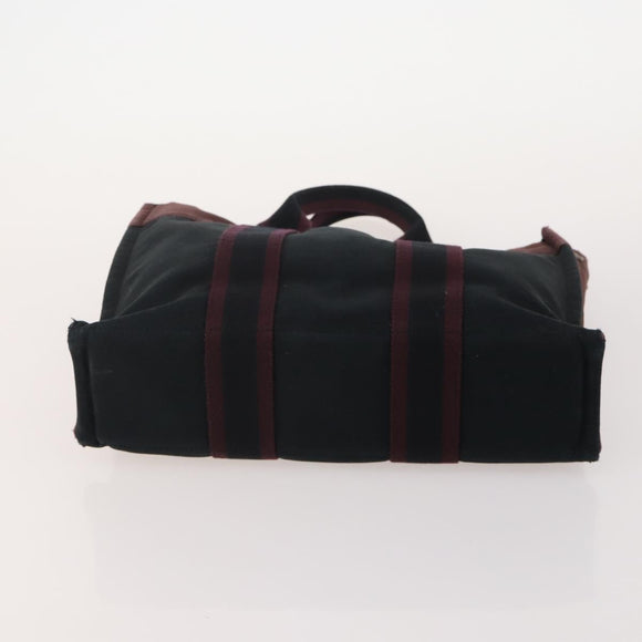 HERMES Her Line Handtasche Canvas 4er Set Rot Schwarz Auth BA13063