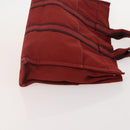 HERMES Her Line Handtasche Canvas 4er Set Rot Schwarz Auth BA13063-16