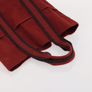 HERMES Her Line Handtasche Canvas 4er Set Rot Schwarz Auth BA13063-23