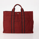 HERMES Her Line Handtasche Canvas 4er Set Rot Schwarz Auth BA13063-3