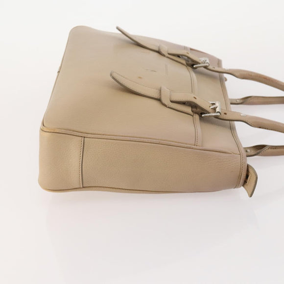 BURBERRY Shoulder Bag Leather plastic 2 Set Beige Brown Auth BA13064