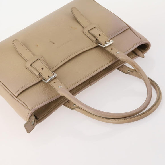 BURBERRY Shoulder Bag Leather plastic 2 Set Beige Brown Auth BA13064