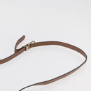 Christian Dior Honeycomb Canvas Schoudertas PVC Beige Zilver Auth BA13067-8