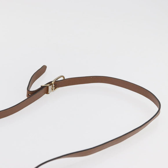 Christian Dior Honeycomb Canvas Schoudertas PVC Beige Zilver Auth BA13067