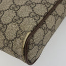 GUCCI GG Supreme Web Sherry Line Schultertasche PVC Beige Gold 547926 Auth BA13068-8