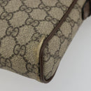 GUCCI GG Supreme Web Sherry Line Schultertasche PVC Beige Gold 547926 Auth BA13068-16