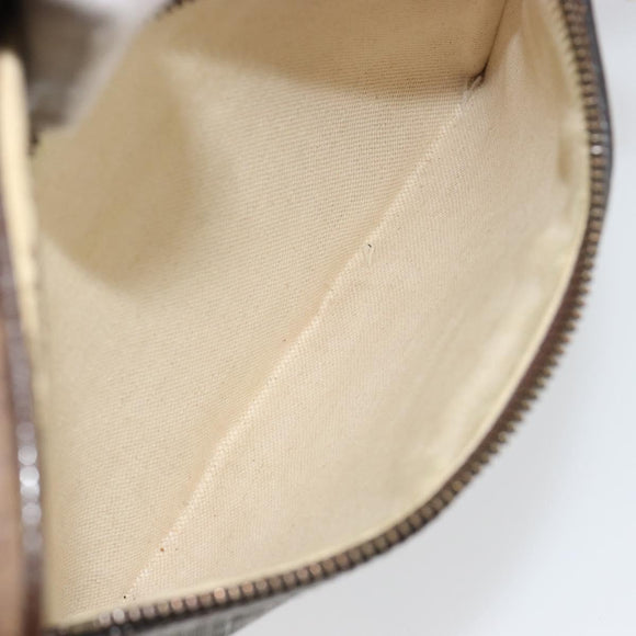 GUCCI GG Supreme Web Sherry Line Schultertasche PVC Beige Gold 547926 Auth BA13068