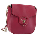 BVLGARI Schouderkettingtas Leer Roze Goud Auth BA13069A-1