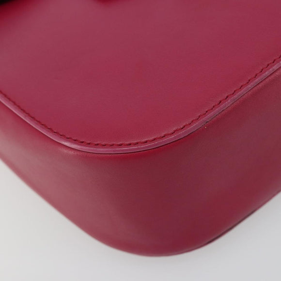 BVLGARI Schouderkettingtas Leer Roze Goud Auth BA13069A