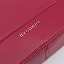 BVLGARI Schouderkettingtas Leer Roze Goud Auth BA13069A-14