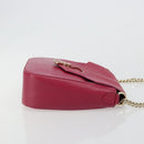 BVLGARI Schouderkettingtas Leer Roze Goud Auth BA13069A-4