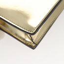 VERSACE Chain Shoulder Bag Patent leather Gold Auth BA1306AM-15