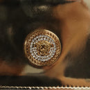 VERSACE Chain Shoulder Bag Patent leather Gold Auth BA1306AM-17