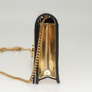 VERSACE Chain Shoulder Bag Patent leather Gold Auth BA1306AM-3