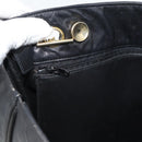 CHANEL Matelasse Chain Tote Bag Leather Black Gold CC Auth BA13071-21