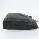 CHANEL Matelasse Chain Tote Bag Leather Black Gold CC Auth BA13071-5
