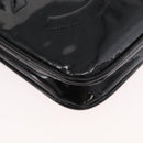 CHANEL Matelassé heuptas Lakleer Zwart Goud CC Auth BA13072-14
