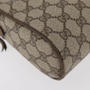 GUCCI GG Supreme Web Sherry Line Clutch Tas PVC Beige Rood 89 01 012 Auth BA13074-15