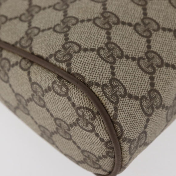 GUCCI GG Supreme Web Sherry Line Clutch Tas PVC Beige Rood 89 01 012 Auth BA13074